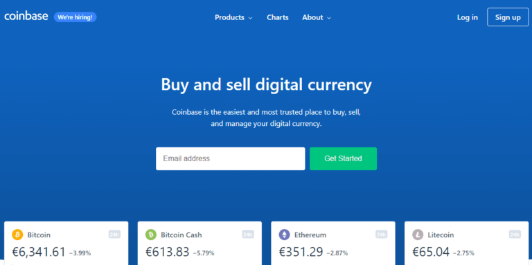 Coinbase was niet toegankelijk dankzij enorme toename in verkeer