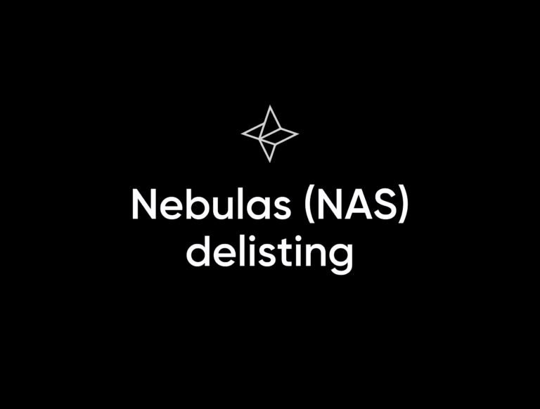 Bitvavo Will Delist Nebulas (NAS)