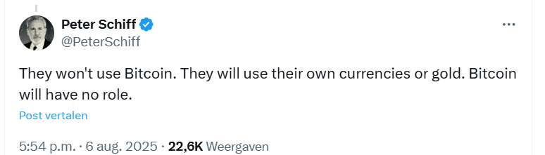 X bericht Peter Schiff