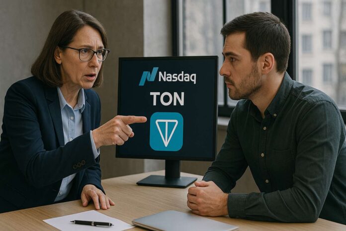 Nasdaq waarschuwt TON Strategy over risicovolle Toncoin-aankoop