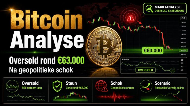 Bitcoin analyse: Is €63.000 het kantelpunt na de crash?