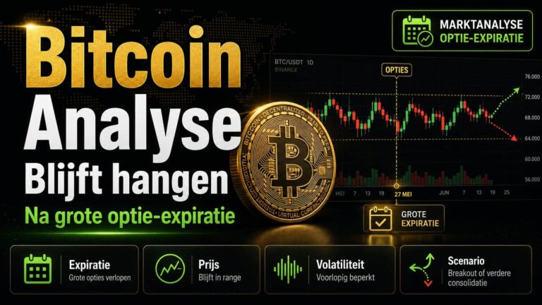 Bitcoin koers blijft steken na grote optie-expiratie: Analyse