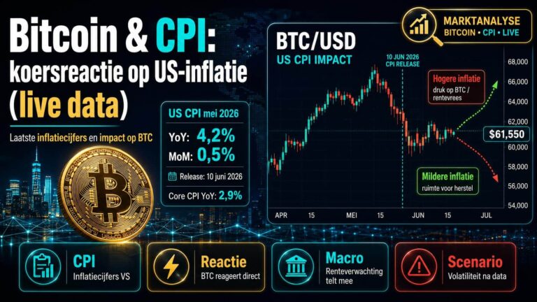 Bitcoin koers en CPI: alles over de Amerikaanse inflatie (live)