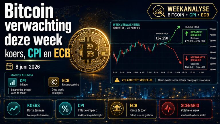 Bitcoin verwachting deze week: Koers, CPI en ECB (8 juni)