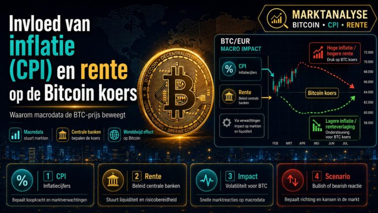 Invloed van inflatie (CPI) en rente op de Bitcoin koers
